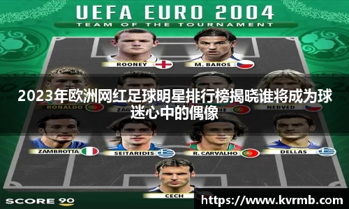 2023年欧洲网红足球明星排行榜揭晓谁将成为球迷心中的偶像